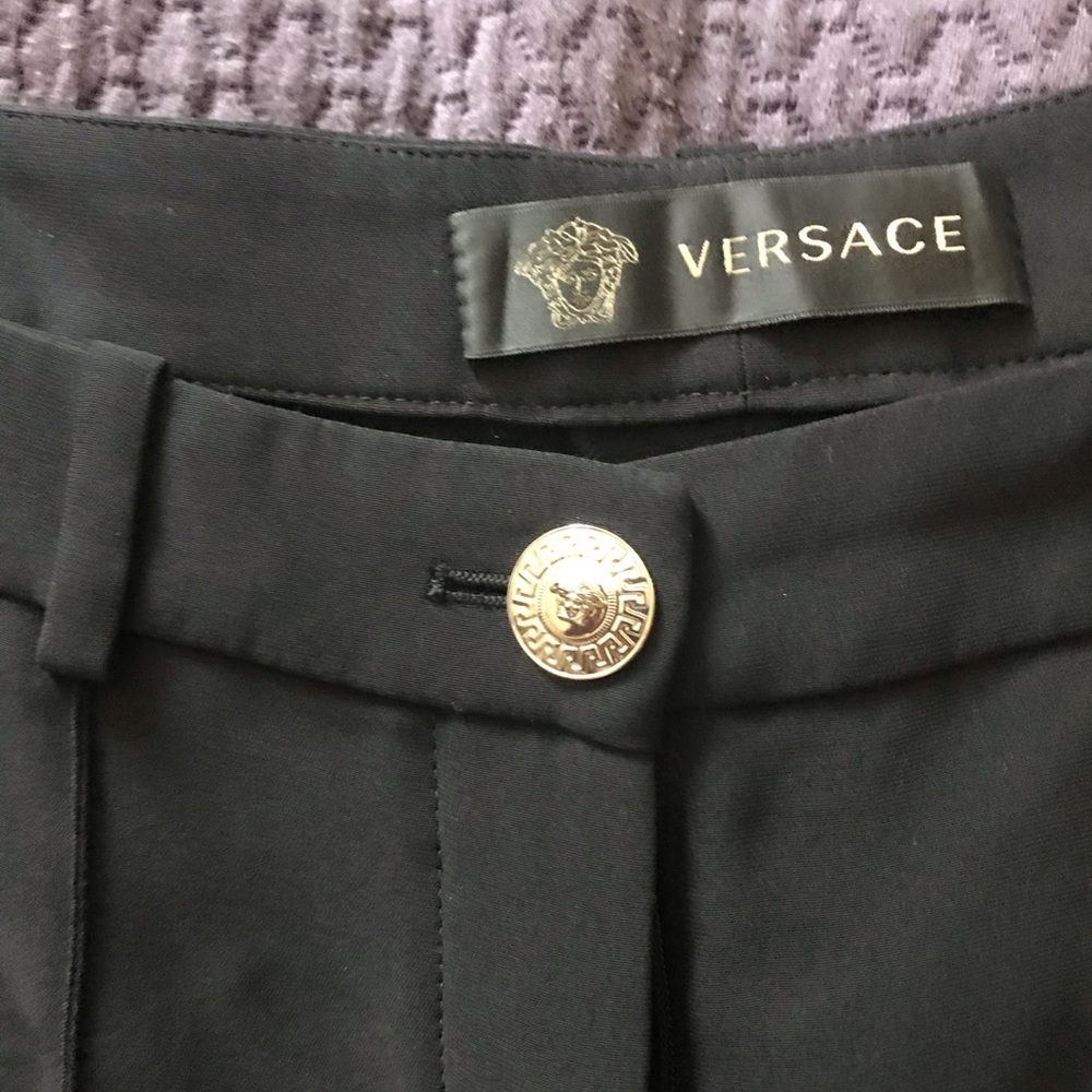 Versace, Black Pants, size 42